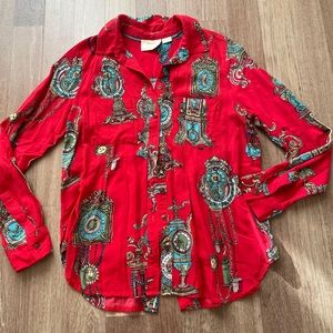 Maeve by Anthropologie Button Up Blouse